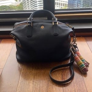 Tory Burch Black Cross Body w/ rainbow tassel